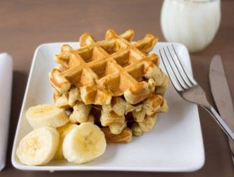 Banana Bread Waffles {To Go}