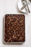 Lighter Version Grandma's Chocolate Sheet Cake