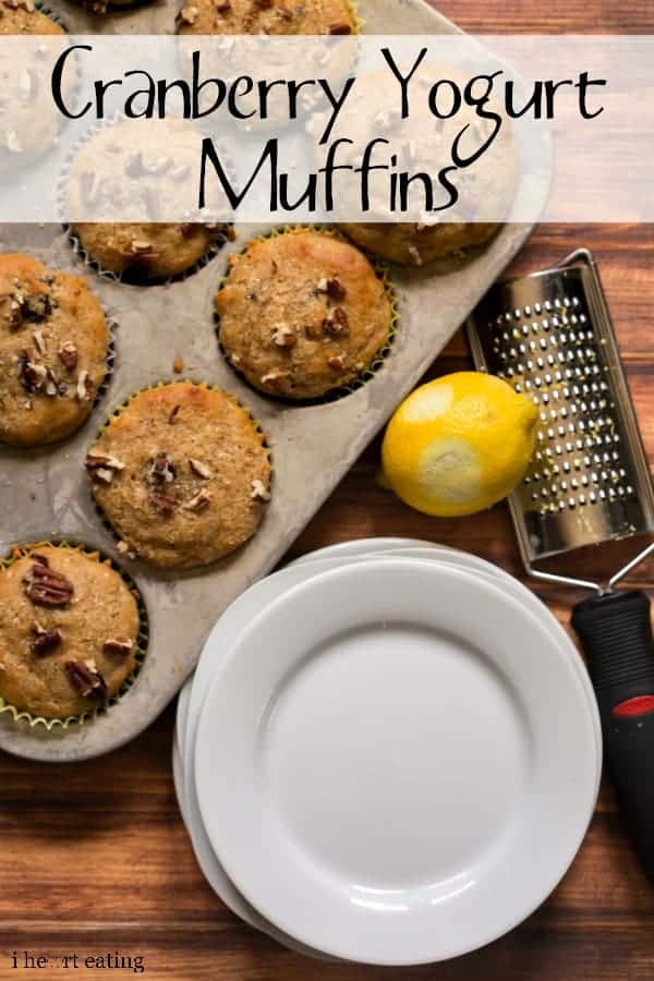cranberry yogurt muffins