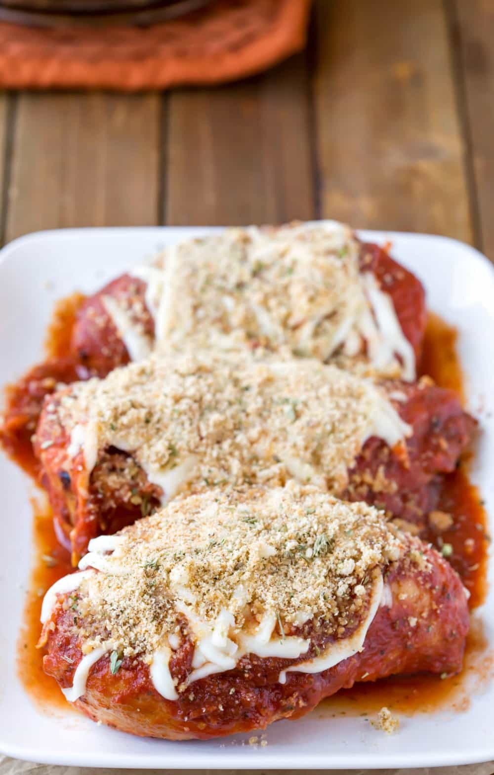 Slow Cooker Chicken Parmesan I Heart Eating