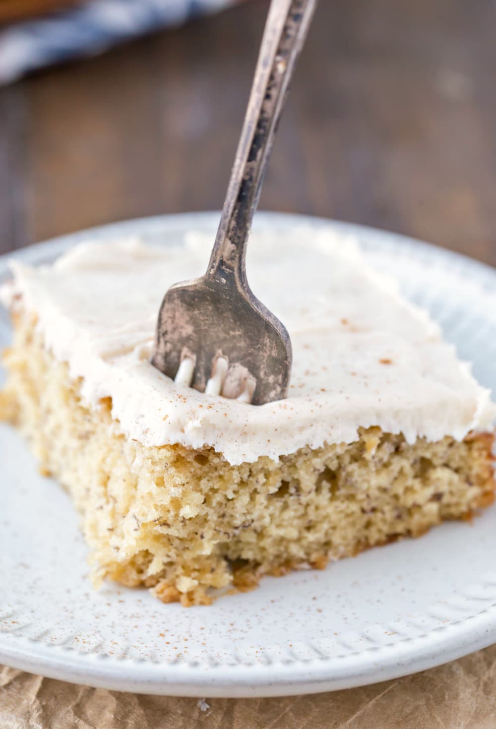 banana cake with cream cheese frosting