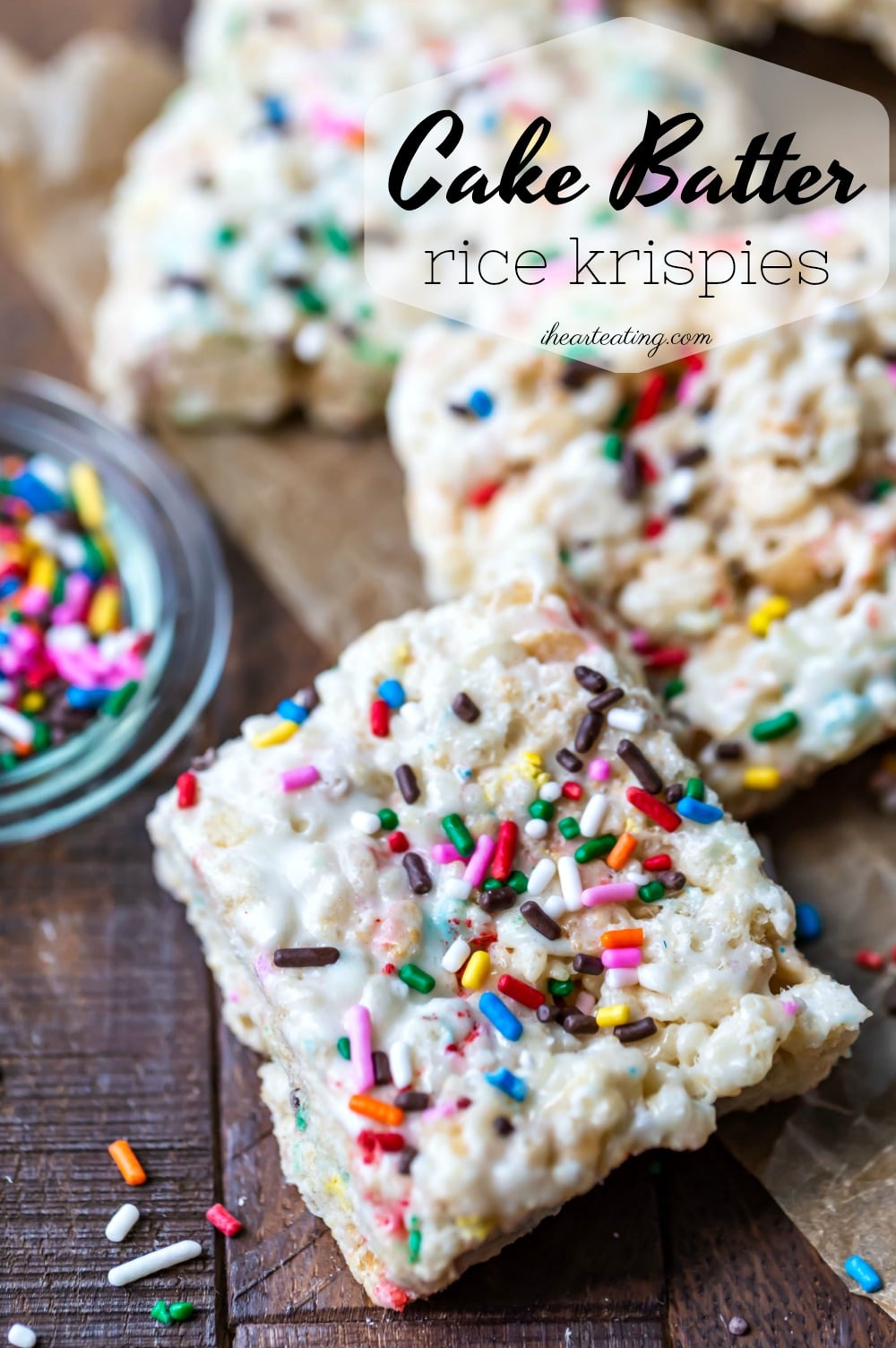cake batter rice krispie treats