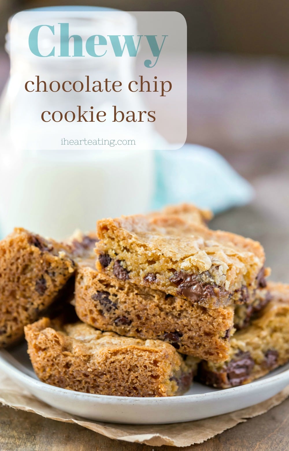 chewy chocolate chip cookie bars