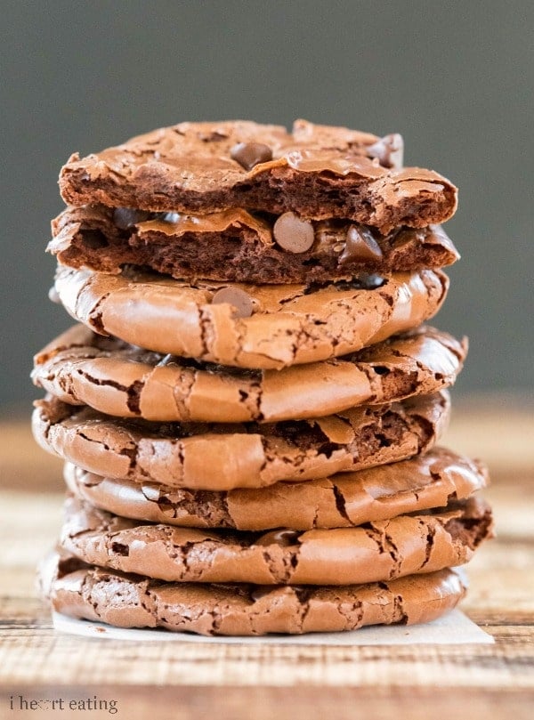 Stack of Flourless Fudge Cookies