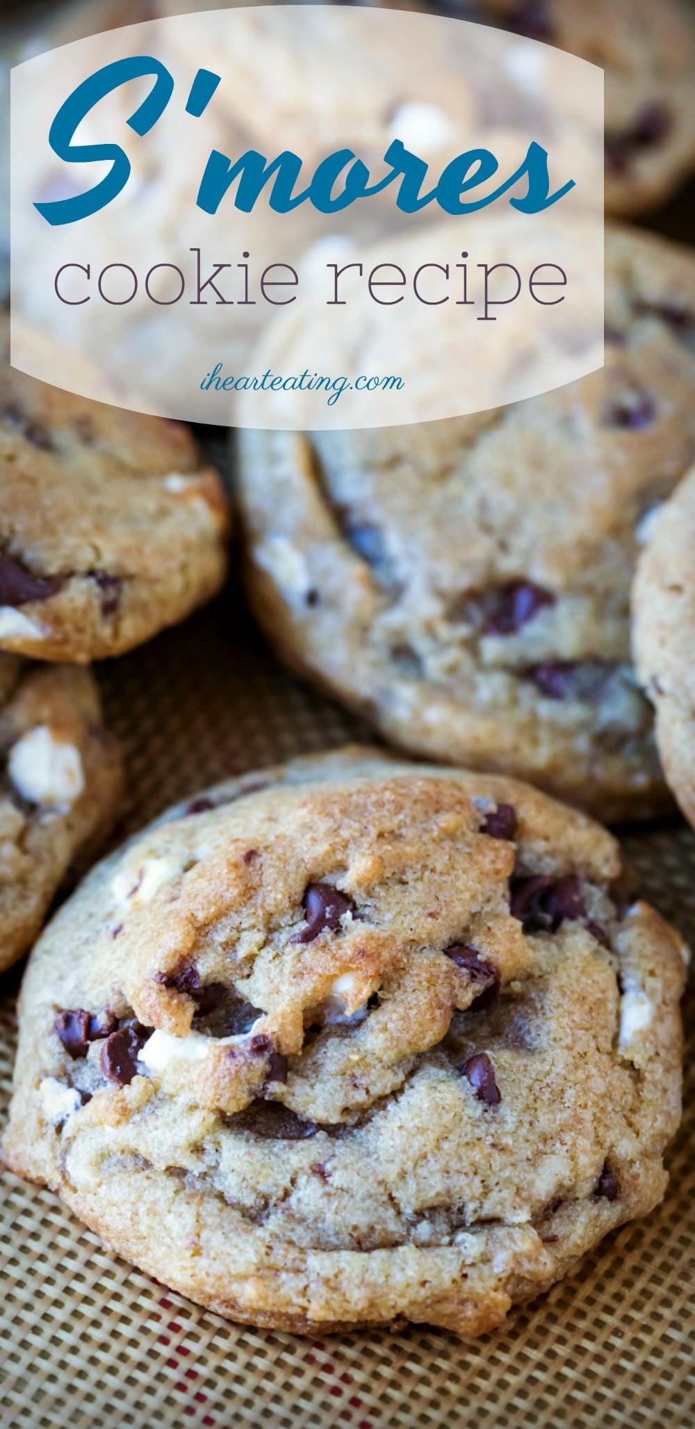 Best s'mores cookies! This easy cookie recipe makes buttery brown sugar graham cookies stuffed with marshmallow bits and mini chocolate chips.
#smores #cookies #chocolatechip #recipe #homemade #dessert