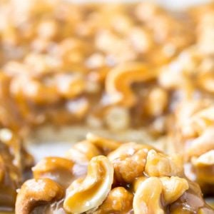 Salted Caramel Cashew Bars