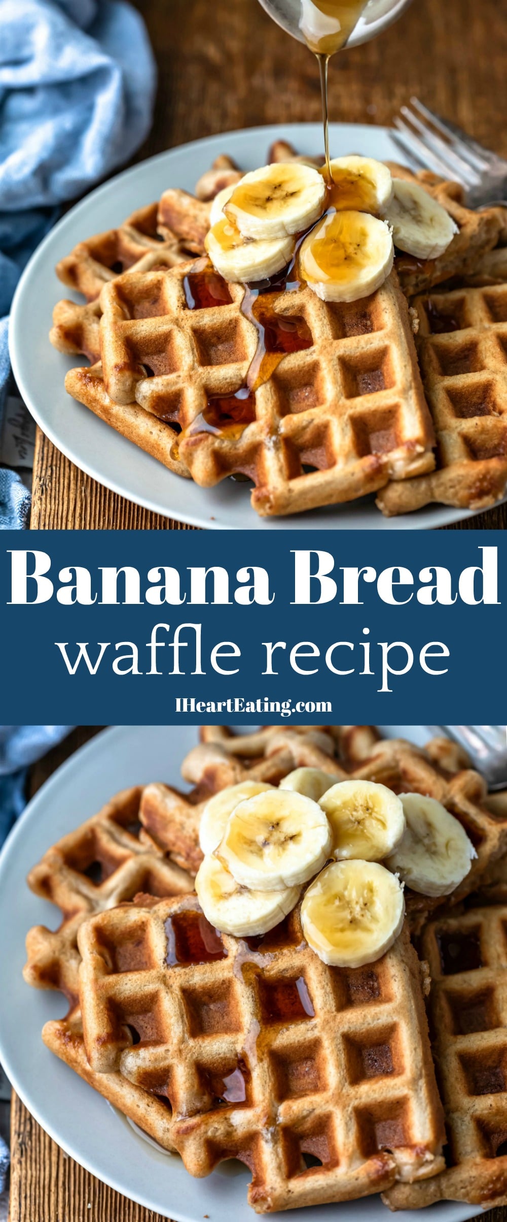 Banana Bread Waffles I Heart Eating