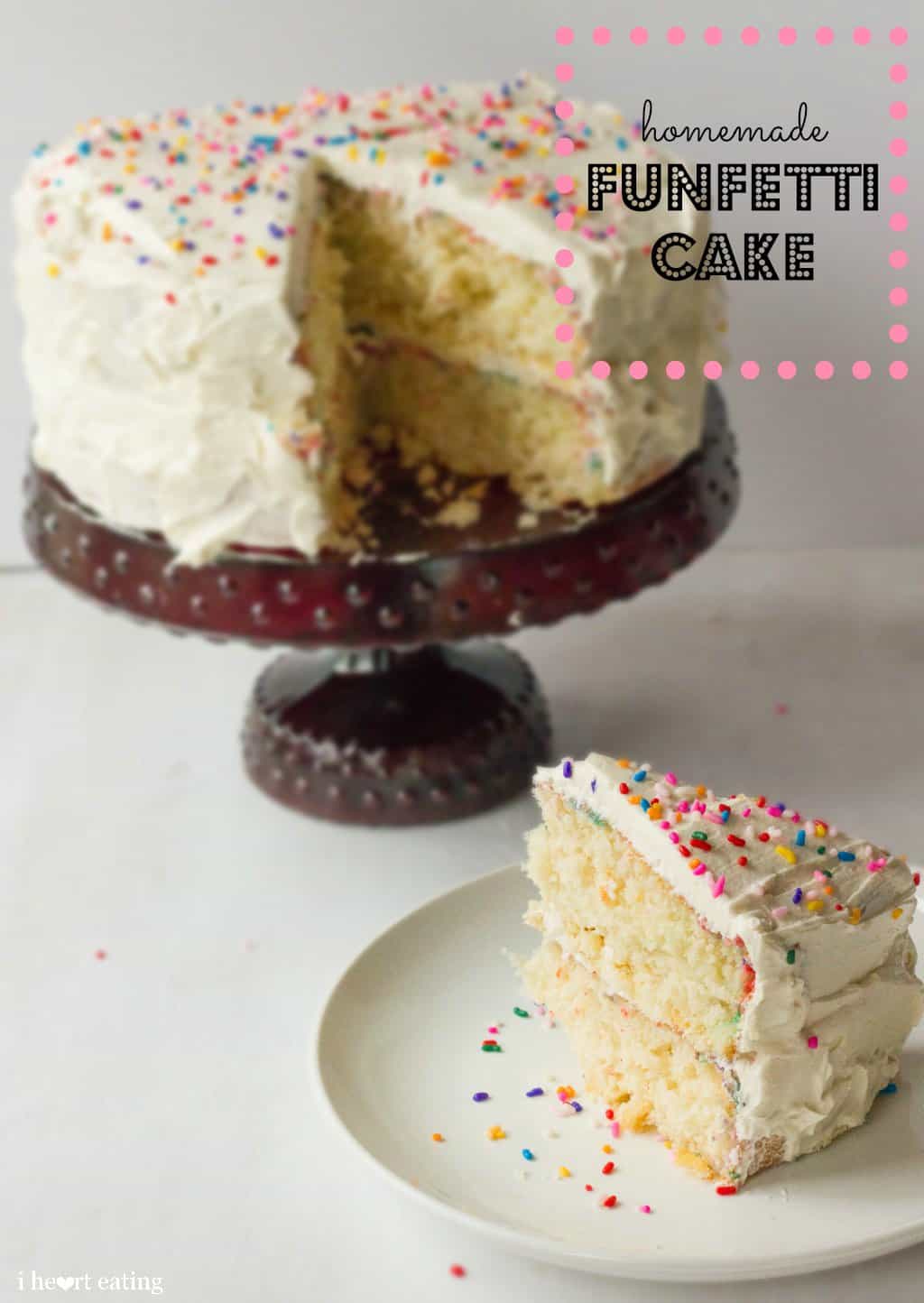 homemade funfetti cake