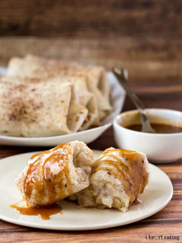 salted caramel apple cheesecake chimis