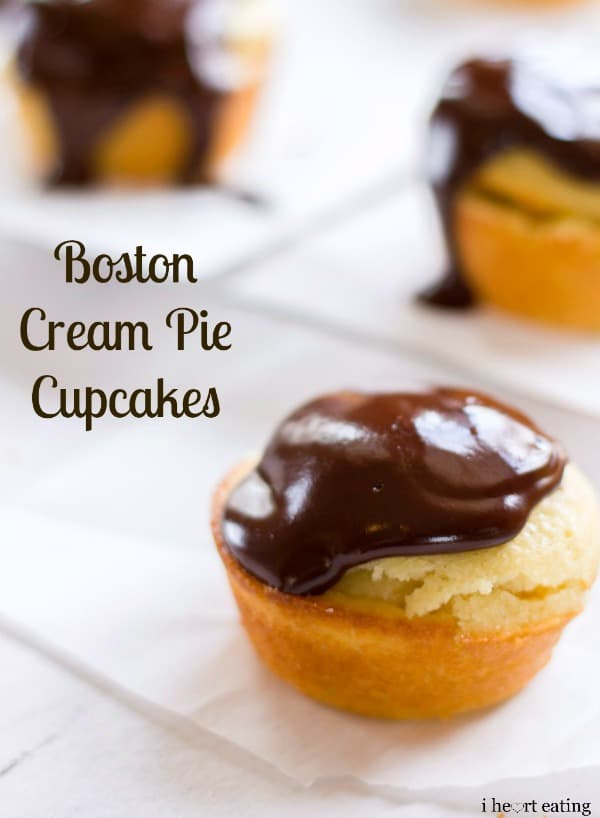 boston cream pie cupcakes