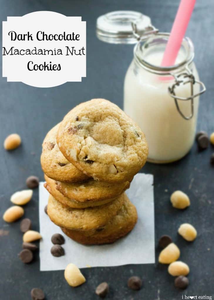 {dark or white} chocolate macadamia nut cookies