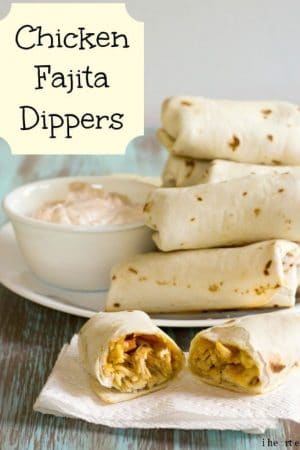 {Baked} Chicken Fajita Dippers