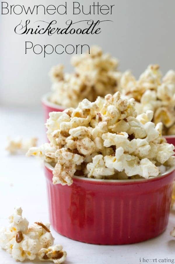 browned butter snickerdoodle popcorn