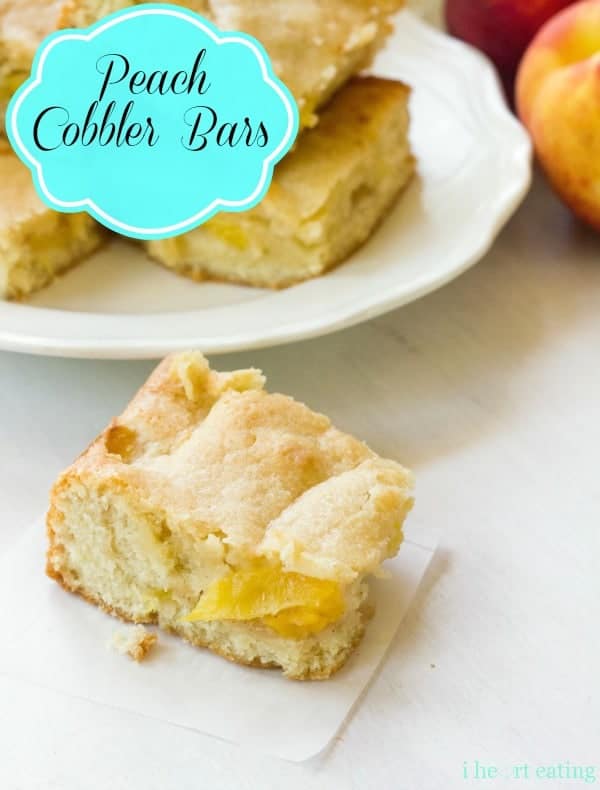 peach cobbler bars