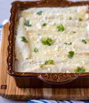 Lighter White Chicken Enchiladas
