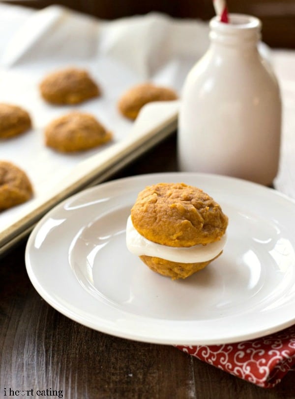 cream cheese-filled pumpkin sandwich cookies