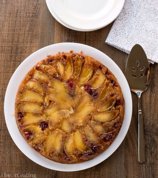cranberry apple upside down cake