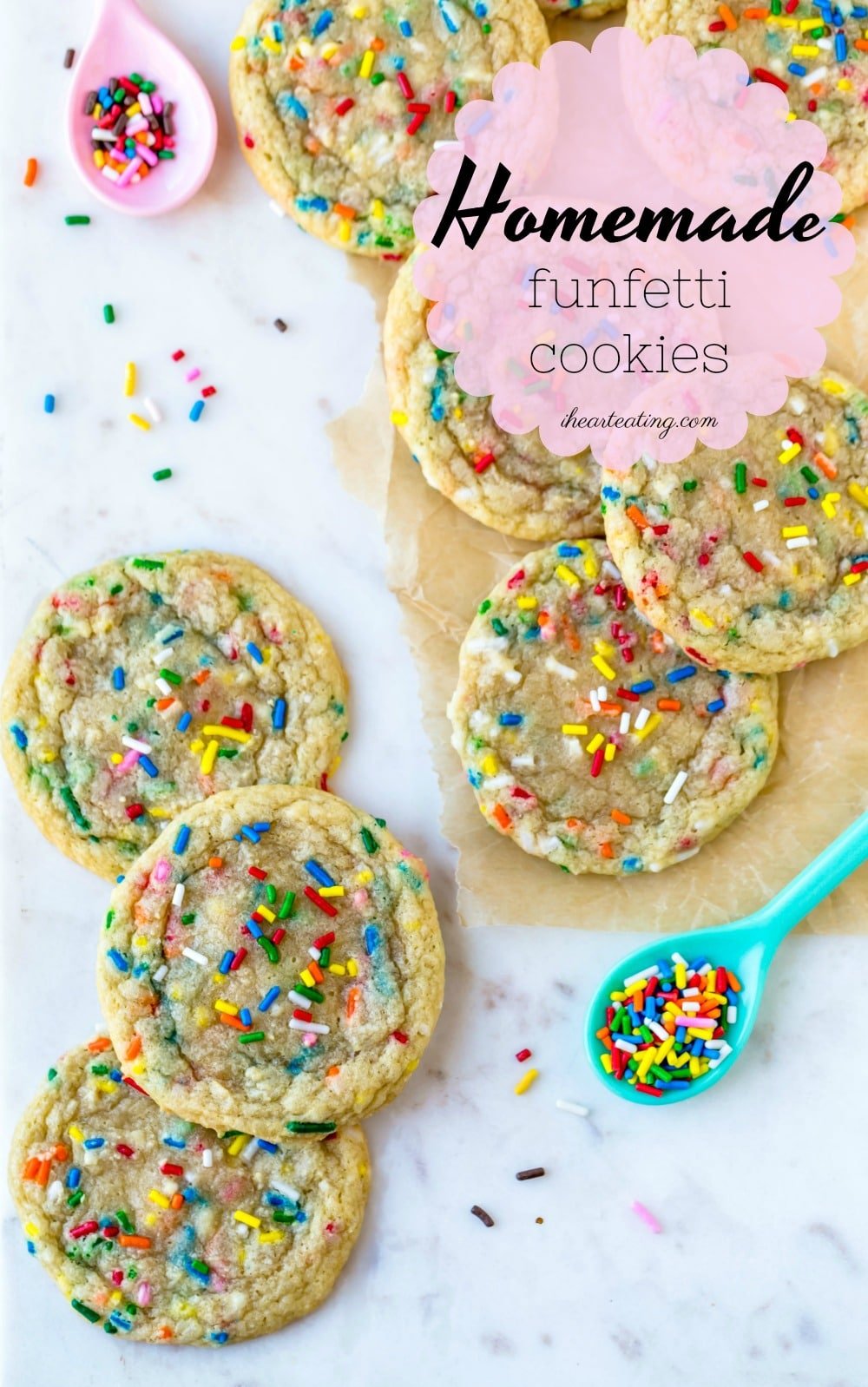 homemade funfetti cookies {from scratch}