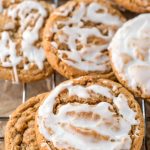 Iced Molasses Cookies