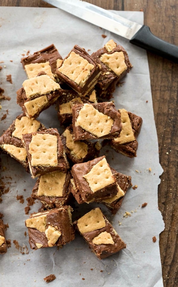 s’mores fudge