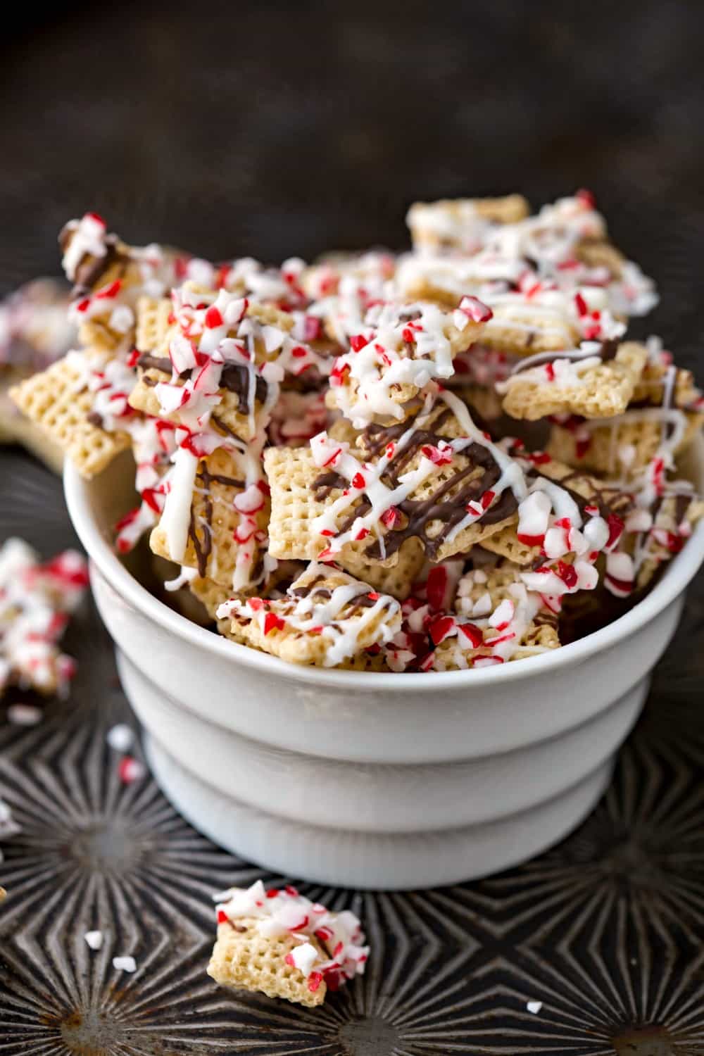 peppermint bark chex mix