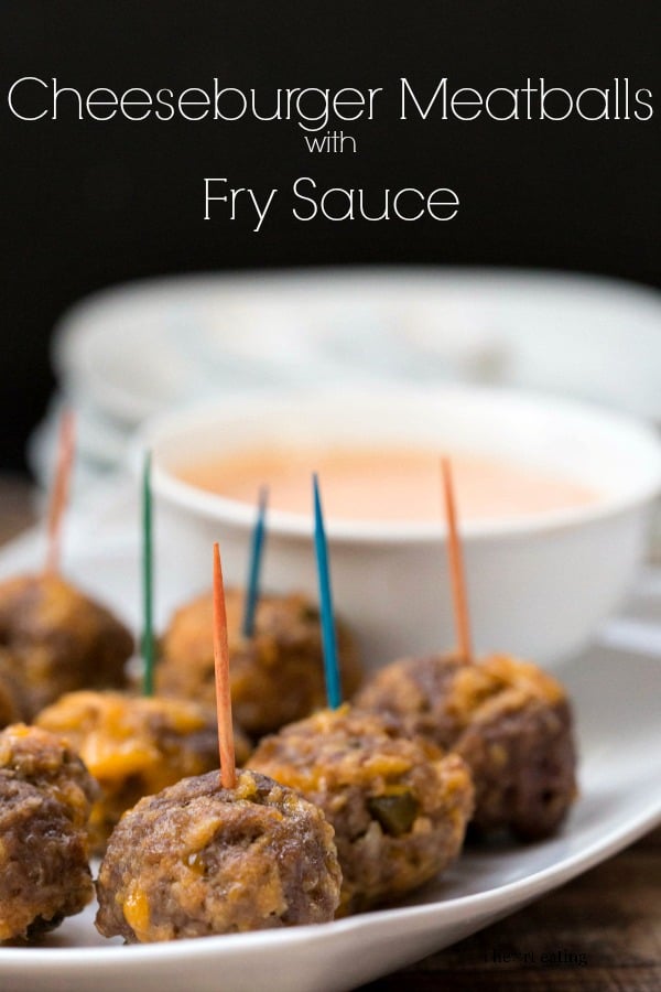 cheeseburger meatballs with fry sauce