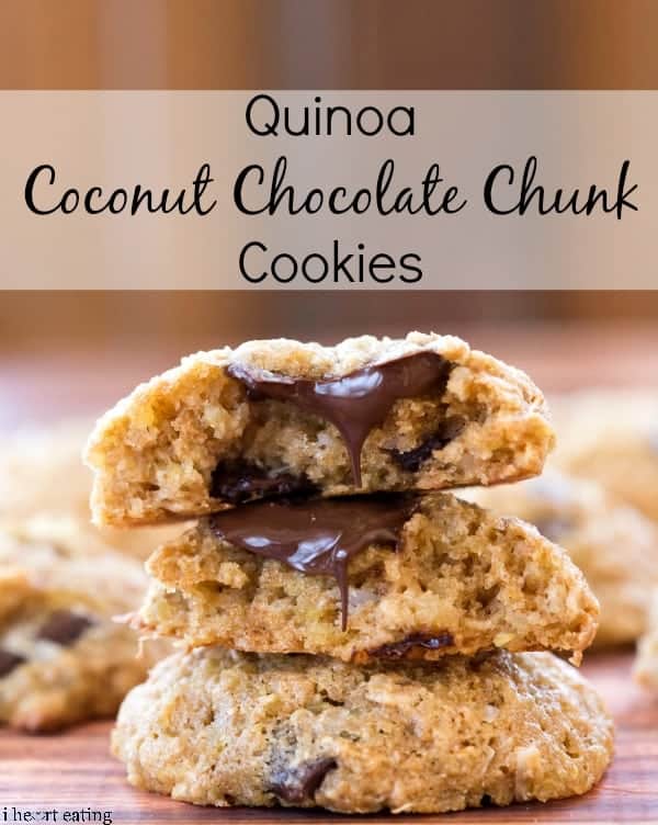 Quinoa Coconut Chocolate Chunk Cookies