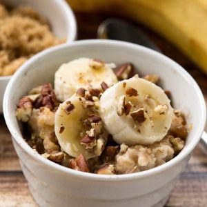 Overnight Crockpot Banana Bread Oatmeal