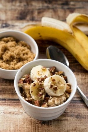 Overnight Crockpot Banana Bread Oatmeal