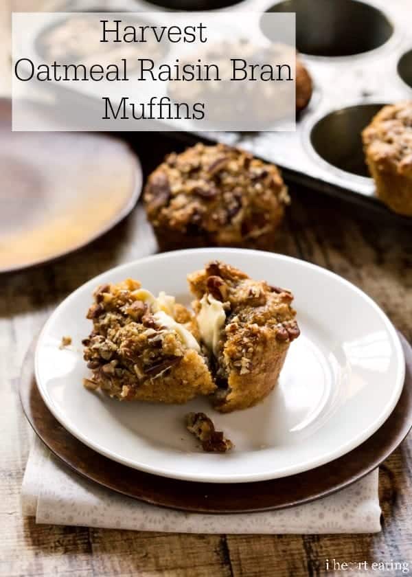Harvest oatmeal raisin bran muffins
