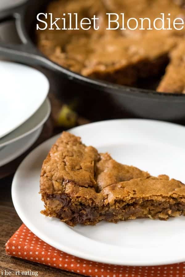 skillet blondie recipe