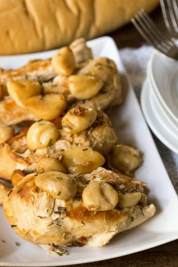 Slow Cooker Garlic Rosemary Chicken