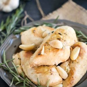 Slow Cooker Garlic Rosemary Chicken