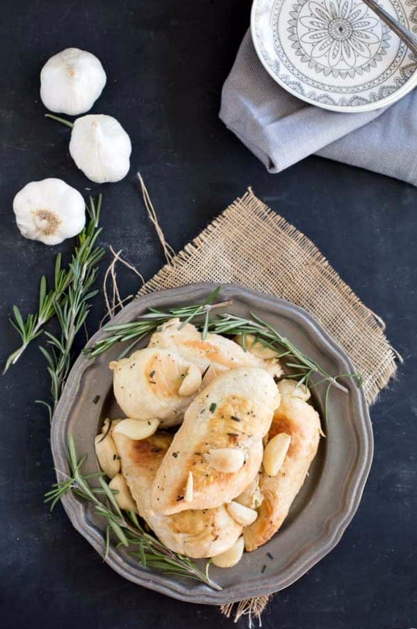 Slow Cooker Garlic Rosemary Chicken Recipe 