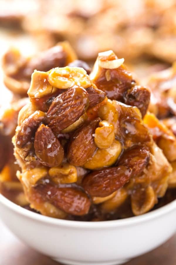 salted vanilla caramel nut brittle
