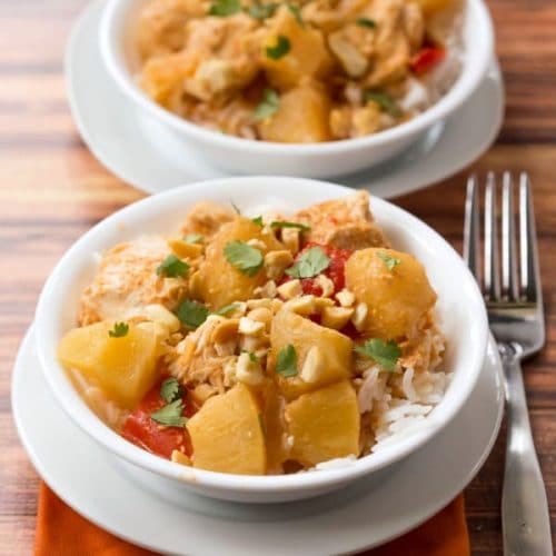 Slow Cooker Pineapple Chicken Curry I Heart Eating