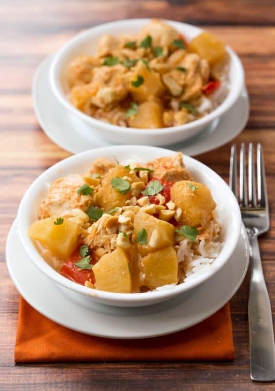 Slow Cooker Pineapple Chicken Curry I Heart Eating