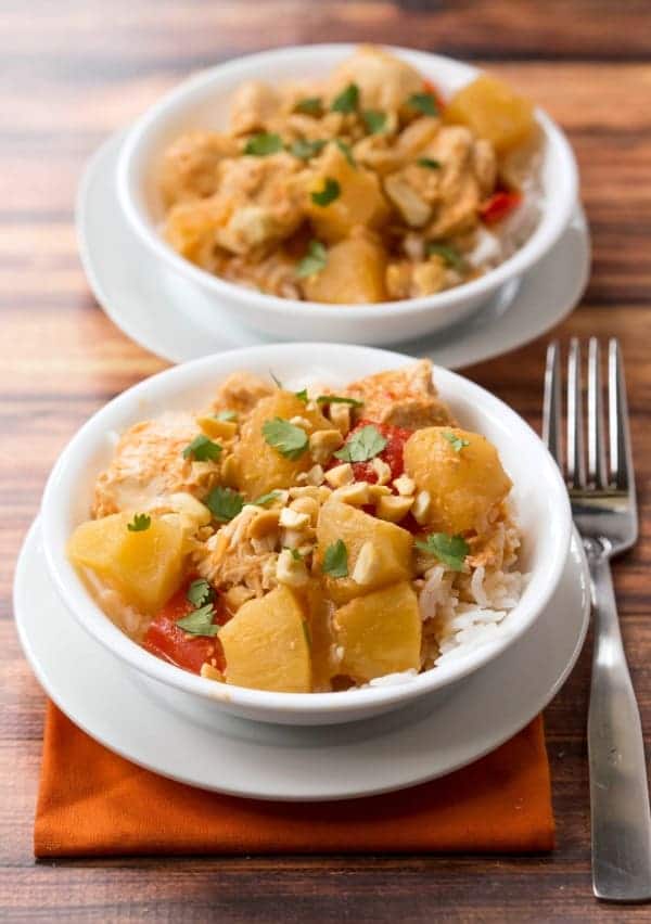 Slow Cooker Pineapple Chicken Curry
