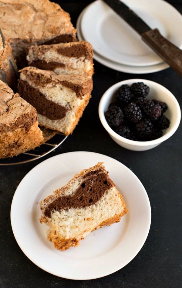 Marble Angel Food Cake I Heart Eating