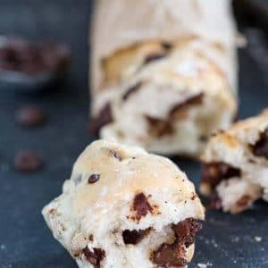 60 Minute Chocolate Chip Baguette Recipe