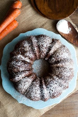 Coconut Flour Carrot Bundt Cake