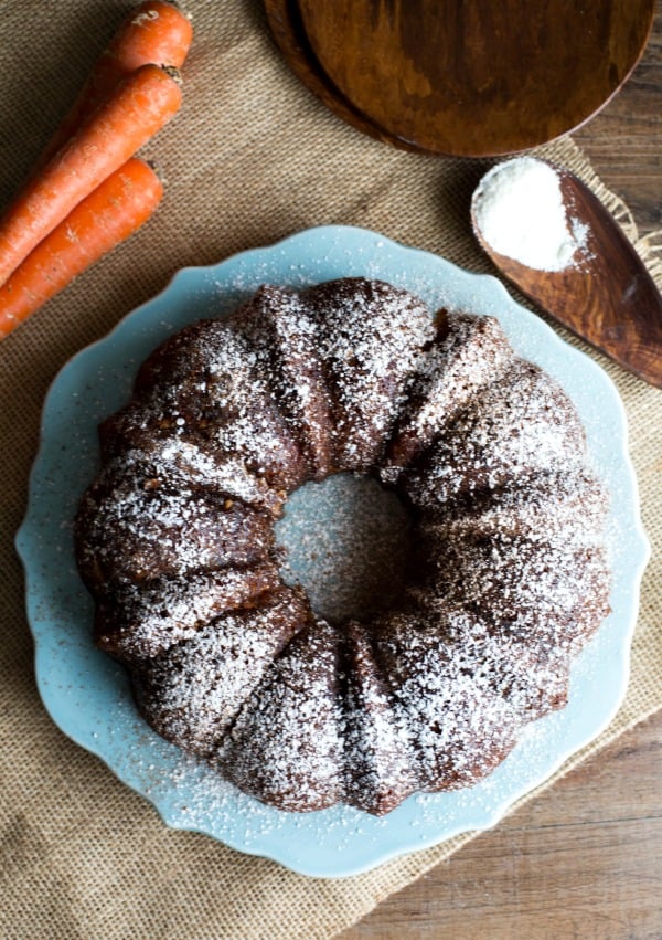 Coconut Flour Carrot Bundt Cake