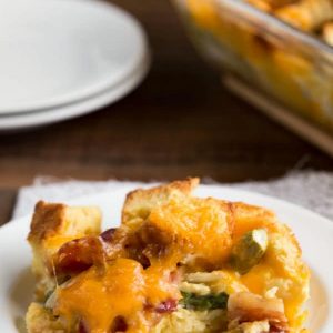 Overnight Bacon Asparagus Breakfast Casserole