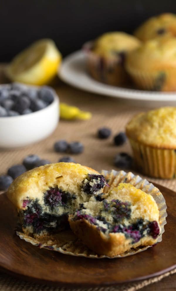 Blueberry Lemon Ricotta Muffins - I Heart Eating