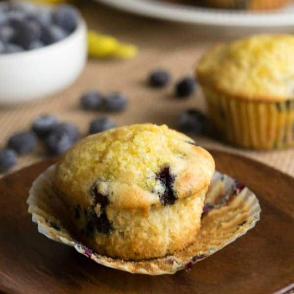 Blueberry Lemon Ricotta Muffins - I Heart Eating