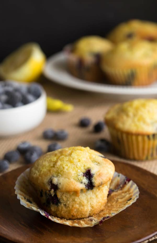 Blueberry Lemon Ricotta Muffins - I Heart Eating