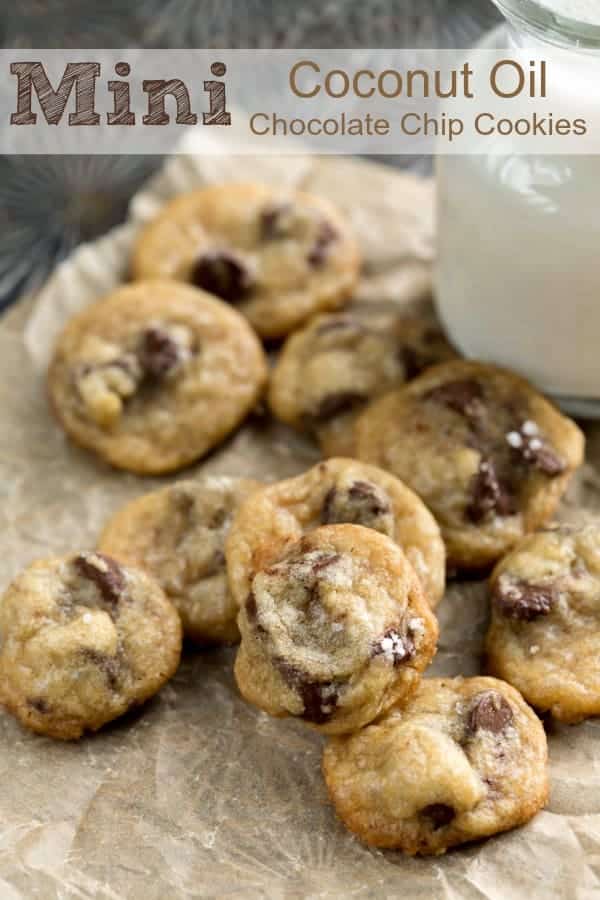 Mini Coconut Oil Chocolate Chip Cookies I Heart Eating