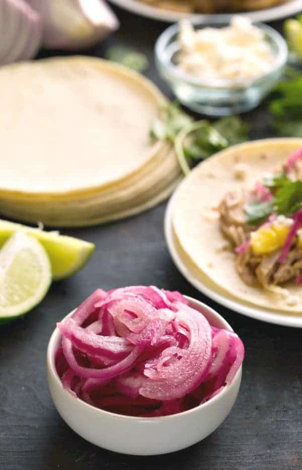 pickled red onions