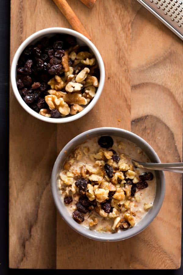 Oatmeal Cookie Overnight Oats I Heart Eating