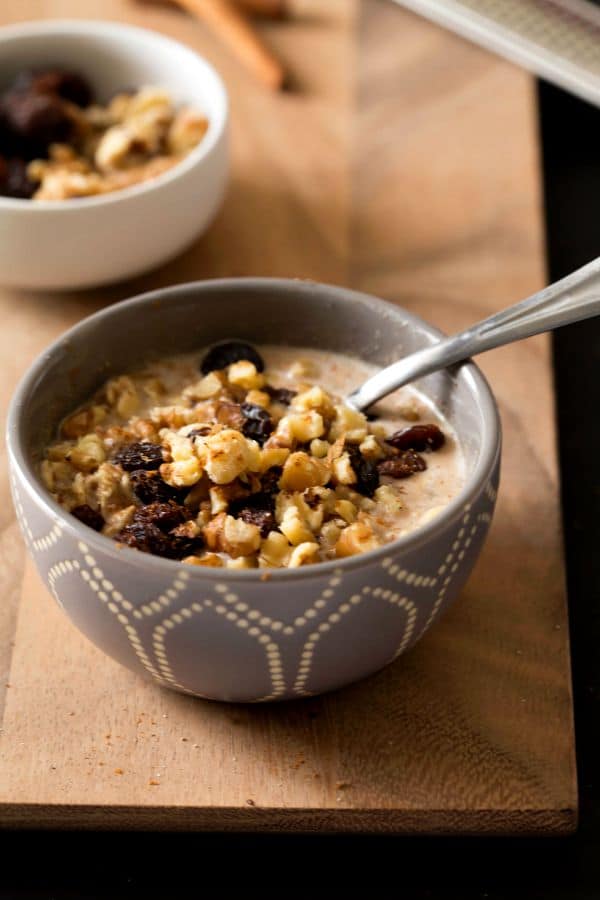 Oatmeal Cookie Overnight Oats I Heart Eating